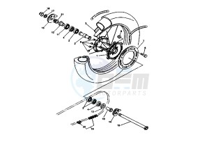 DT X 125 drawing REAR WHEEL