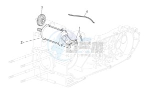 Scarabeo 300 Light e3 drawing Starter motor