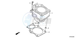 TRX420TEC TRX420 ED drawing CYLINDER