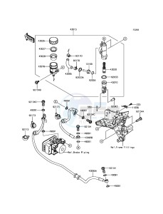 Z800 ABS ZR800BFF FR GB XX (EU ME A(FRICA) drawing Rear Master Cylinder