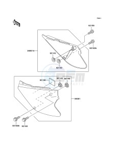 KX85 / KX85 II KX85-A5 EU drawing Side Covers