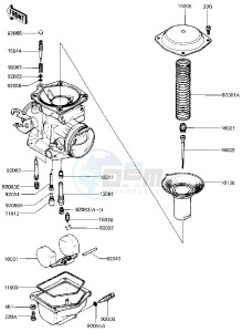 KZ 440 B (B1) drawing CARBURETOR PARTS -- 81 B2- -