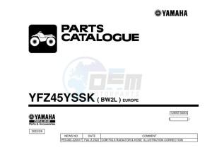 YFZ450R YFZ45YSSK (BW2L) drawing Infopage-1