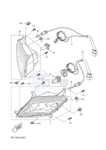 YZF-R125 R125 (5D7K 5D7K 5D7K 5D7K) drawing HEADLIGHT