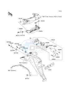 ZR 750 L [Z750 AU] (L7F-L8F) L7F drawing TAILLIGHT-- S- -