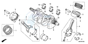 VFR1200FDC VFR1200F Dual Clutch E drawing CRANKSHAFT/PISTON