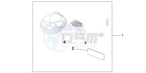 CBF600N drawing TOP BOX 35L NORTH POLE BLUE