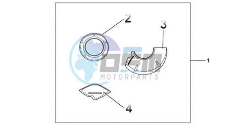 CARBON CRANKCASE COVER SET