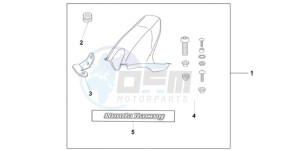 CBR1000RA9 UK - (E / ABS MKH MME REP) drawing HUGGER CANDY TAHTIAN BLUE