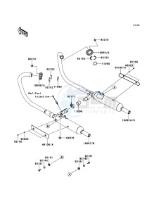 W800 EJ800ABS GB XX (EU ME A(FRICA) drawing Muffler(s)