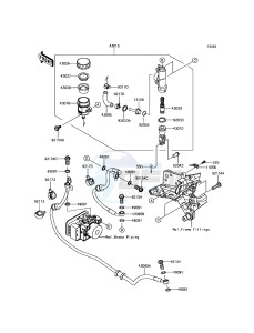 Z800 ABS ZR800BDS FR GB XX (EU ME A(FRICA) drawing Rear Master Cylinder