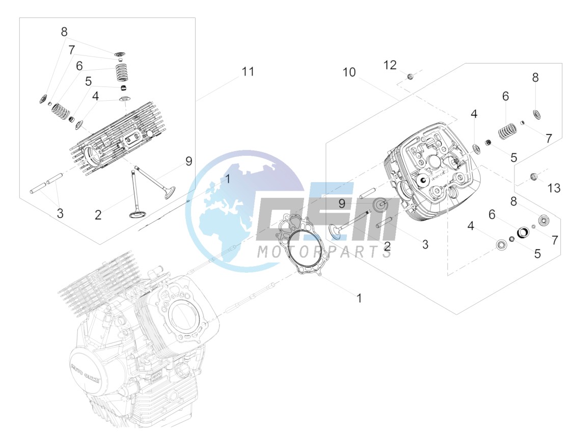 Cylinder head - valves