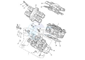 V-MAX 1200 drawing CYLINDER HEAD