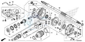 TRX500FM2E TRX500FM2 U drawing REAR FINAL GEAR