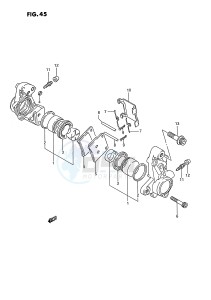 GSX1100 (E2) drawing FRONT CALIPERS (MODEL J)