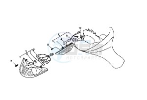 X8 125 drawing Head lamp