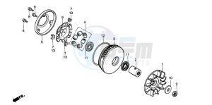 CN250 HELIX drawing DRIVE FACE