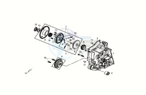 CROX 50 drawing CRANKCASERIGHT / OILPUMP