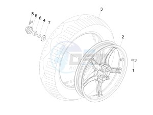 Liberty 200 4t (N15000U03) drawing Rear Wheel