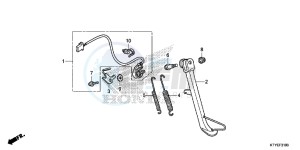 CBR125RSF CBR125RS E drawing STAND