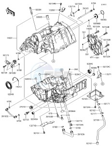 VULCAN S ABS EN650DHFA XX (EU ME A(FRICA) drawing Crankcase