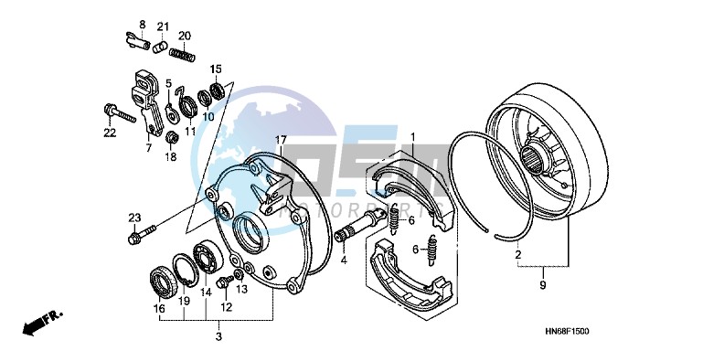 REAR BRAKE DRUM