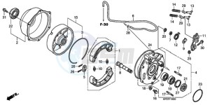 TRX500FPEA U / EC PS drawing REAR BRAKE PANEL