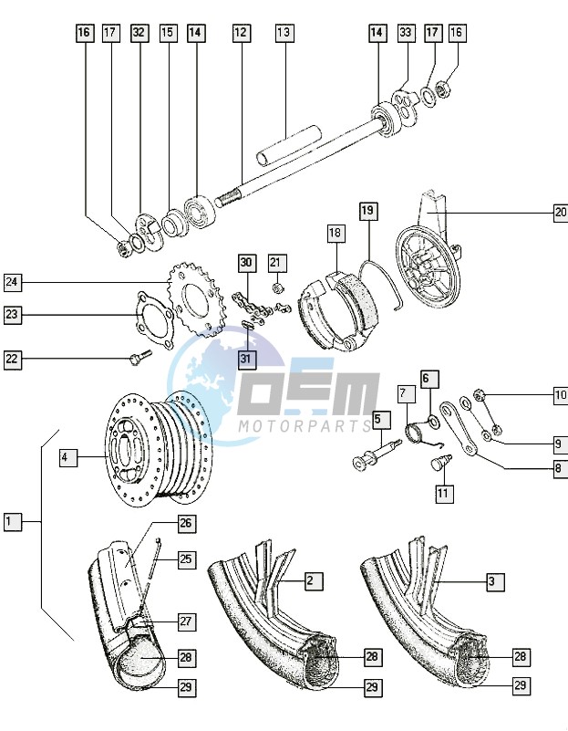 Rear wheel