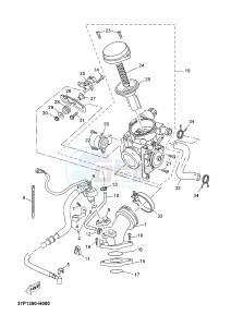 YPR250RA XMAX 250 ABS EVOLIS 250 ABS (1YS7 1YS7 1YS7) drawing INTAKE