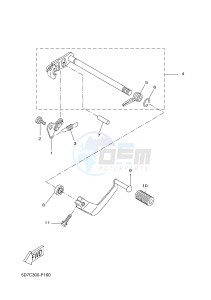 MT125A MT-125 ABS (BR36 BR36 BR36 BR36) drawing SHIFT SHAFT