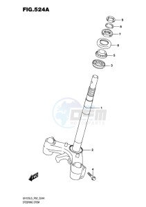 UH125 ABS BURGMAN EU drawing STEERING STEM