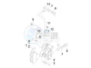 fly 50 4t 2v drawing Brakes pipes - Calipers