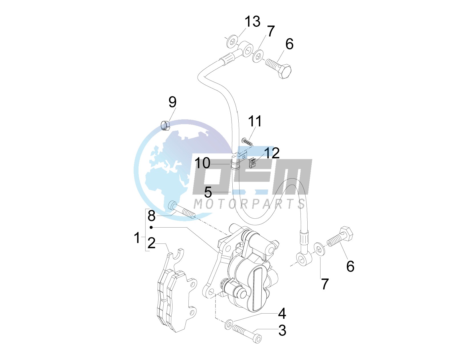 Brakes pipes - Calipers