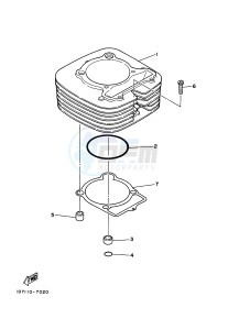 YFM350R YFM350RD RAPTOR 350 (10PA) drawing CYLINDER