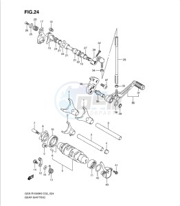 GSX-R1000 drawing GEAR SHIFTING