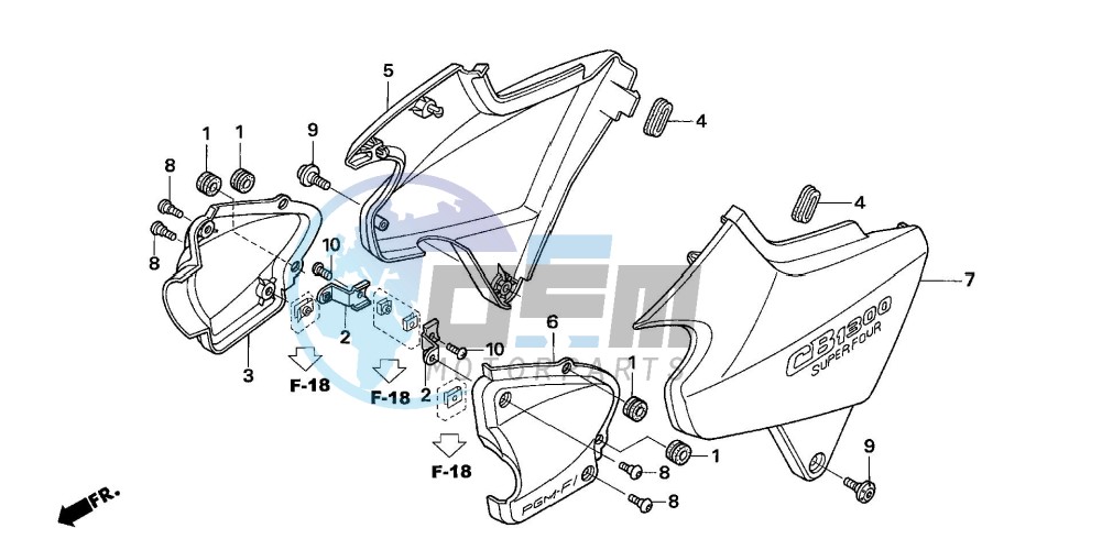 SIDE COVER (CB1300/A/S/SA )