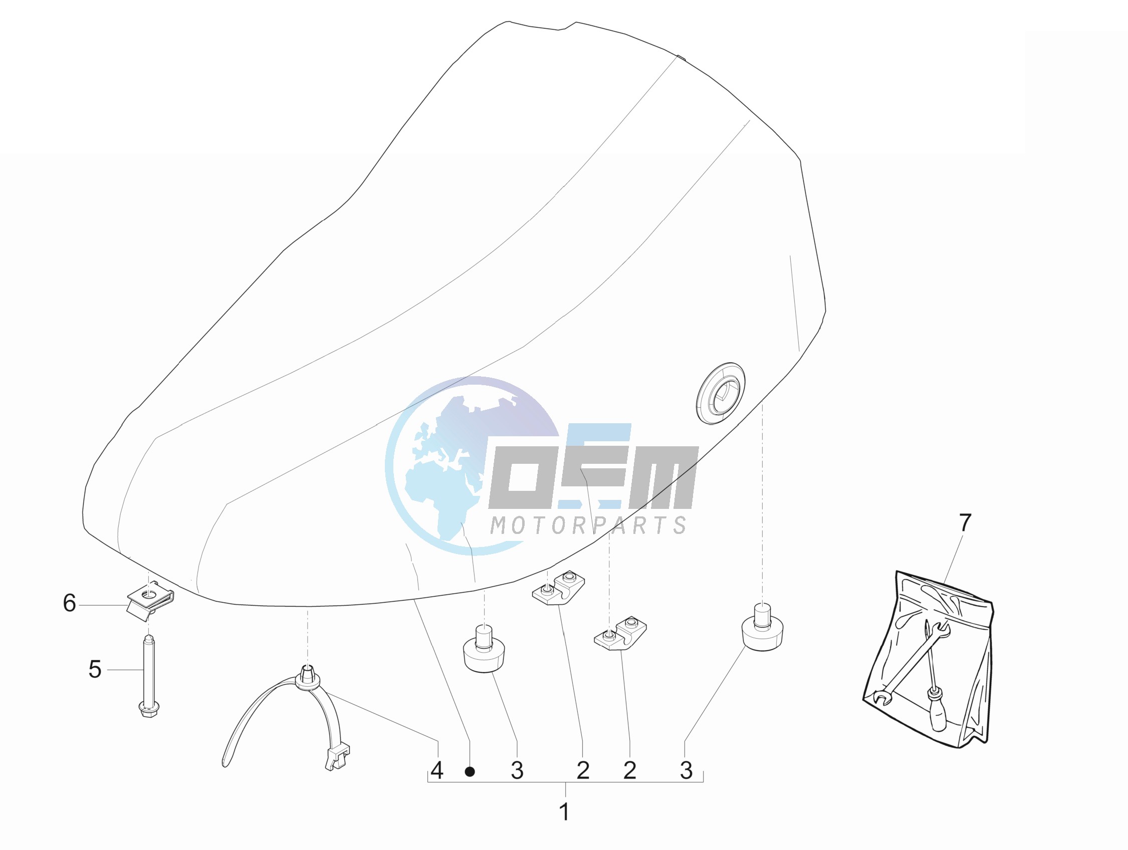 Saddle seats - Tool roll