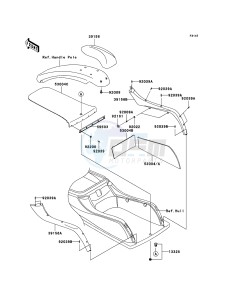 JET SKI 800 SX-R JS800ABF EU drawing Pads