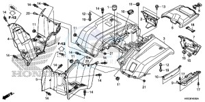 TRX420TM1E TRX420 Europe Direct - (ED) drawing REAR FENDER