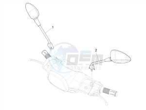 SXL 150 4T 3V CARB drawing Driving mirror/s