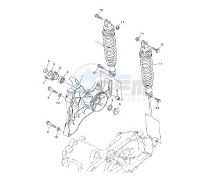 YP MAJESTY ABS 400 drawing REAR SHOCK ABSORBER