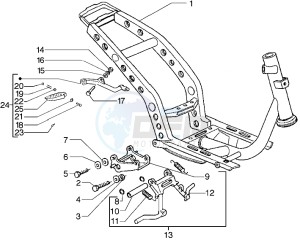 Stalker 50 drawing Chassis - Central stand