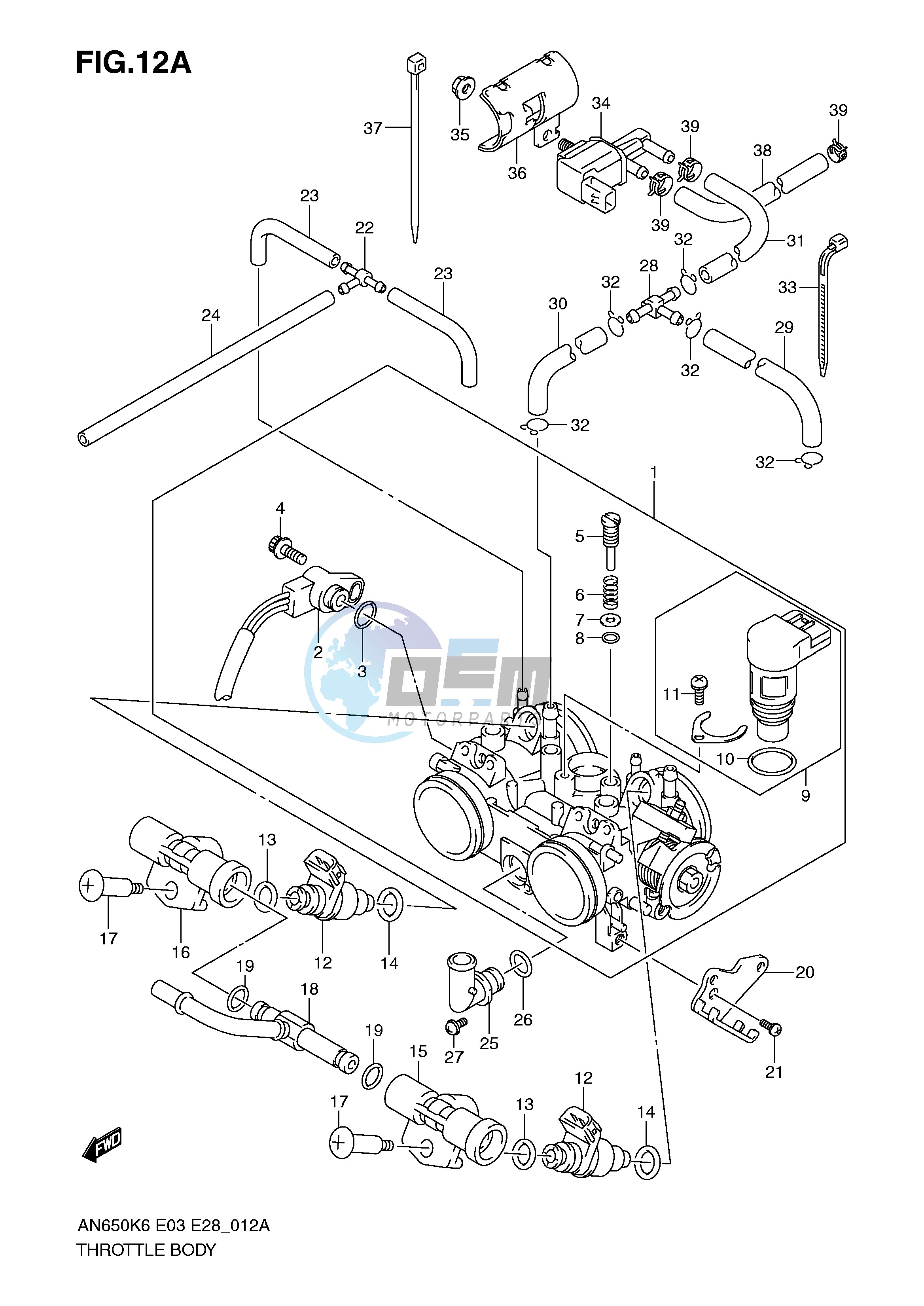 THROTTLE BODY (MODEL K7)