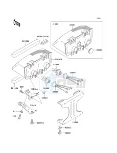 AN 110 C (C6-C7) drawing HEADLIGHT-- S- -