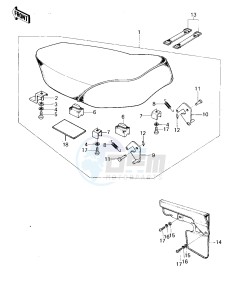 KM 100 A (A1 till A7) drawing SEAT_CHAIN COVER