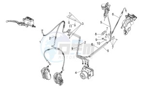 Shiver 750 GT drawing ABS Brake system