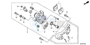 NSA700A9 KO / MME drawing PARKING BRAKE CALIPER