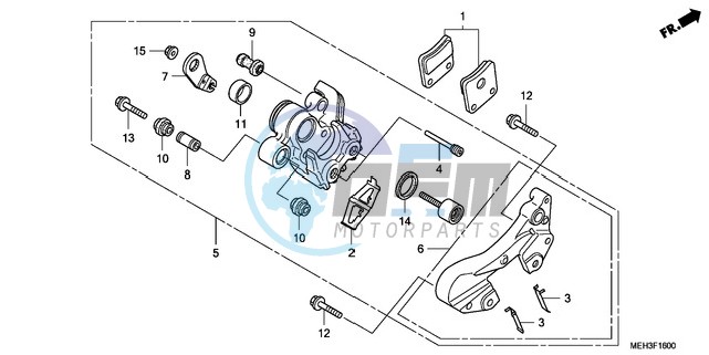 PARKING BRAKE CALIPER