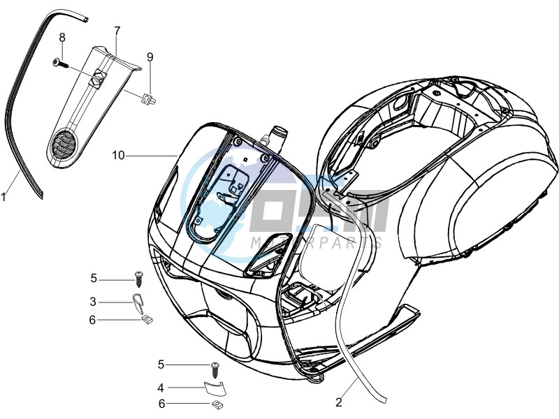 Front shield