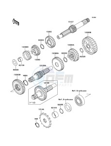 KLX110 KLX110CCF EU drawing Transmission